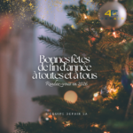 Bonnes fêtes de fin d'année à toutes et à tous